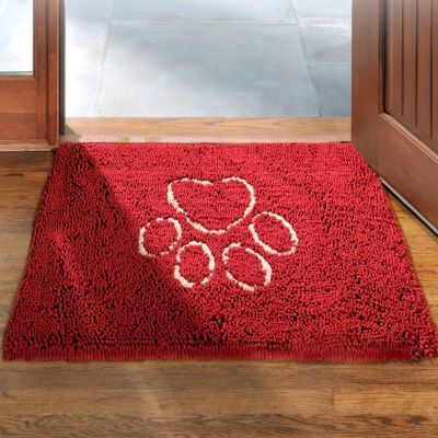Dog Door Mat Absorbs Moisture and Dirt Washable Mud Mat for Dogs Inside  Floor