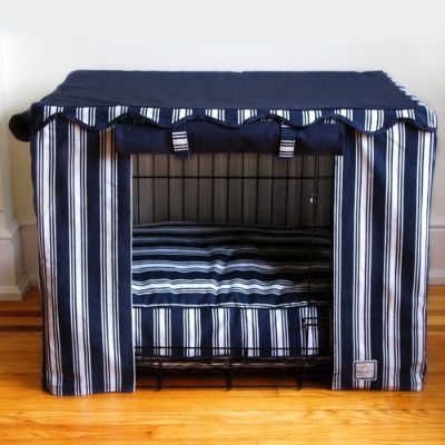 Picture of Nautical Stripe Crate Cover and Pet Bed | Frontgate