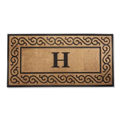 Courtyard Monogrammed Coco Door Mat