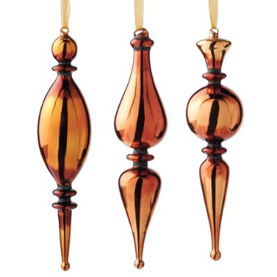 Set of 6 Copper Finial Ornaments Frontgate
