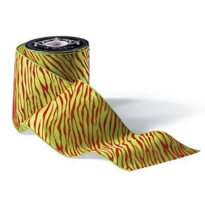 Red Flocked Tiger Stripe Ribbon | Frontgate