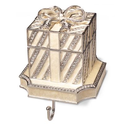 White Gift Box Stocking Holder Frontgate