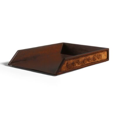 Canterbury Carved Leather Desk Accessories | Frontgate
