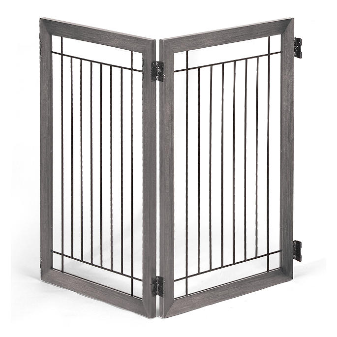 Luxury Two-panel Hardwood Pet Gate Extension