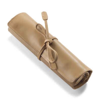 Italian Leather Jewelry Roll Frontgate