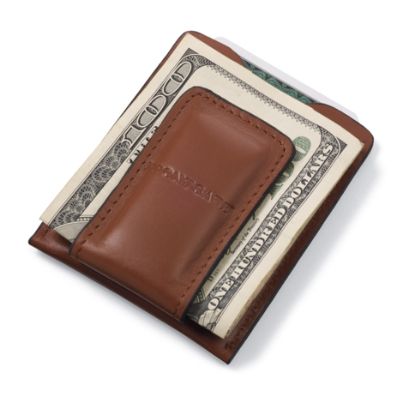 Italian Leather RFID-blocking Money Clip | Frontgate