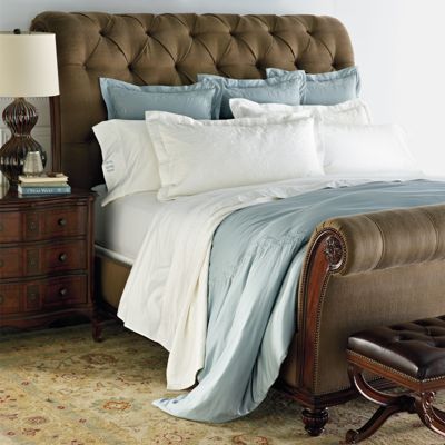 Linville Tufted Sleigh Bed | Frontgate