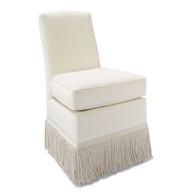Marisa Fringed Vanity Chair Frontgate