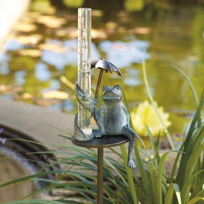 Frog Decorative Rain Gauge