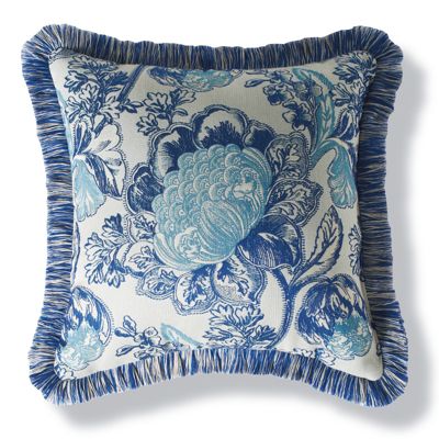 Roselle Nautical Outdoor Pillow with Fringe Frontgate