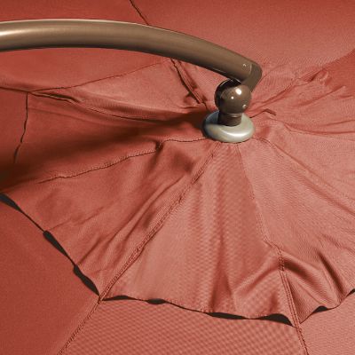 10' Cantilever Square Side Mount Umbrella with Base Frontgate