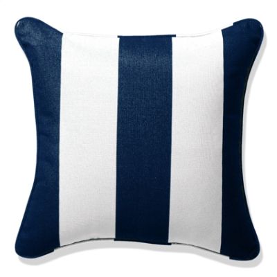 Cabana Stripe Navy Pillows | Frontgate