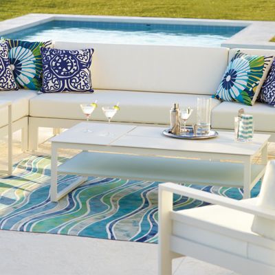 Ocean Wave Outdoor Rug | Frontgate