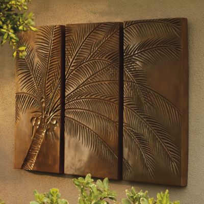Palm Tree Triptych Frontgate