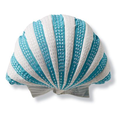 Scallop Designer Outdoor Pillow in Aruba Frontgate