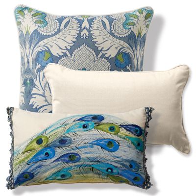 Peacock Designer Pillow Collection Frontgate