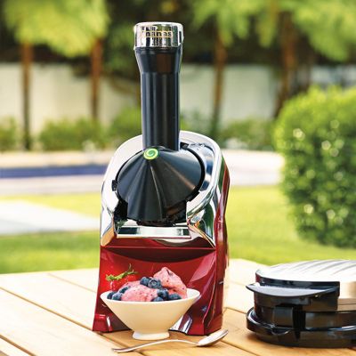 Yonanas Deluxe Healthy Soft-Serve Dessert Maker Black