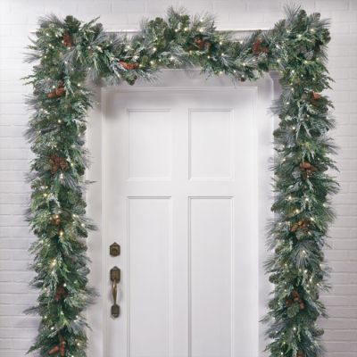 Frosted Pine Cordless Outdoor Greenery Collection | Frontgate