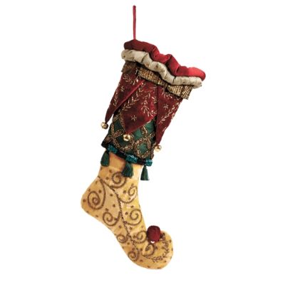 Woodland Gold Christmas Stocking | Frontgate