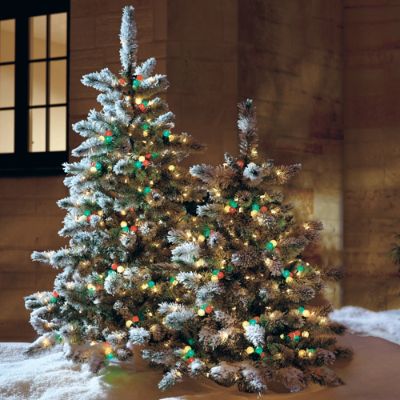 Outdoor Flocked Pathway Trees Frontgate