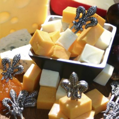 FleurDeLis Cheese Picks, Set of Four Frontgate