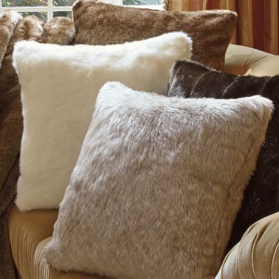 Luxury Faux Fur Pillow Frontgate   66612 Main