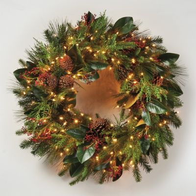 Florist's Choice Prelit Wreath Frontgate