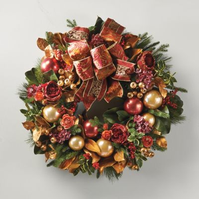 Williamsburg® Rose Berry Wreath Frontgate