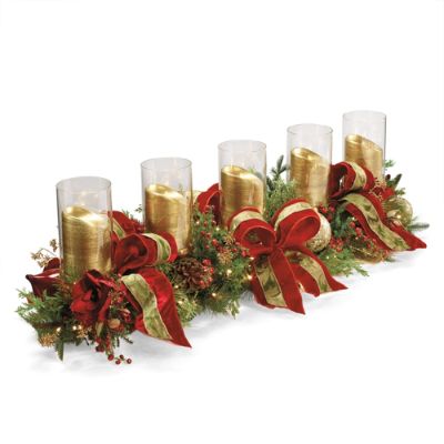 Christmas Joy Decorated Candle Holder Frontgate