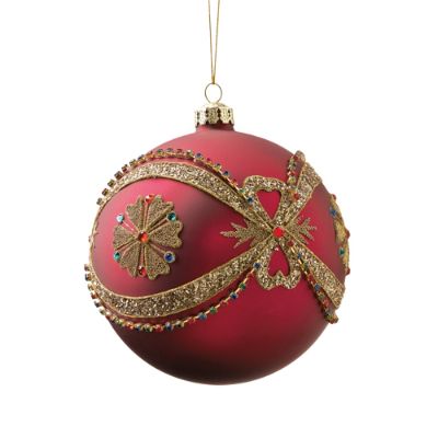 Williamsburg® Ribbon Embroidery Ball Ornament | Frontgate