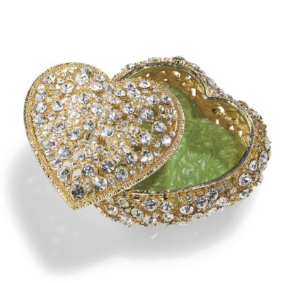Heart Shaped Box with Swarovski Crystals | Frontgate