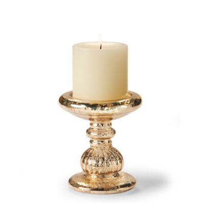 Antique Mercury Glass Medium Candle Holder | Frontgate