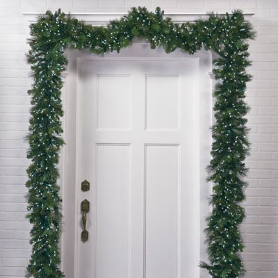 Manhattan Outdoor Pre-lit Greenery Collection | Frontgate