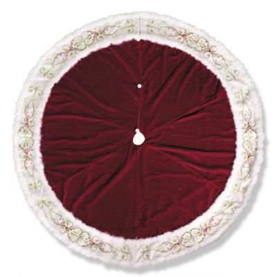 Green Velvet Tree Skirt 2021