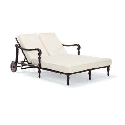 British Colonial Double Chaise Lounge with Cushions Frontgate