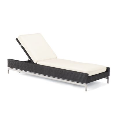 Metropolitan Chaise Lounge with Cushions in Panther Finish Frontgate