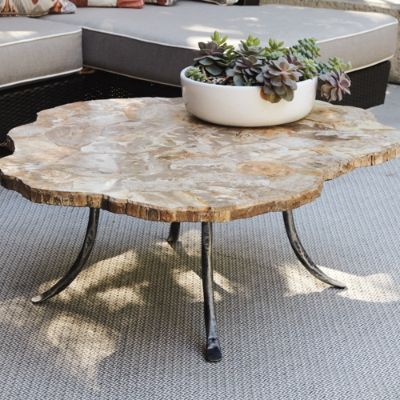 展示アウトレット品 CRASH GATE ROSY COFFEE TABLE Rosie Coffee Table W/ Ottoman | August Haven