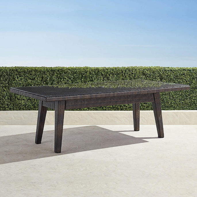 Palermo Glass Overlay Dining Table In, Frontgate Outdoor Furniture