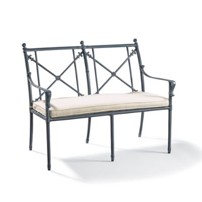 Campaign Bench with Cushion | Frontgate