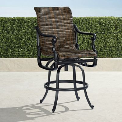 Set of Two Carlisle Woven Bar Stools Frontgate