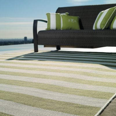 resort stripe outdoor rug