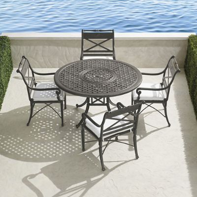 Carlisle 5 pc. Round Dining Set in Slate Finish