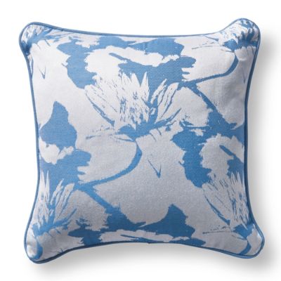Water Lilies Capri Blue Outdoor Pillow Frontgate