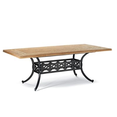 Carlisle Rectangular Mosaic Tile Dining Table in Slate Finish Frontgate