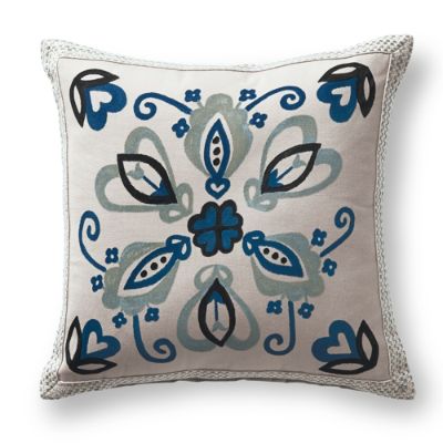 Denim Medallion Outdoor Pillow | Frontgate