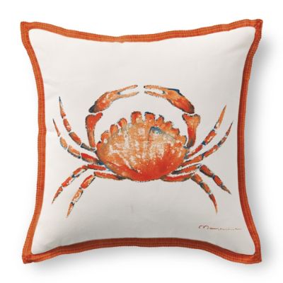 Painted Crab Outdoor Pillow Frontgate