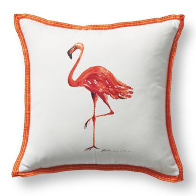 Painted Flamingo Sangria Outdoor Pillow Frontgate