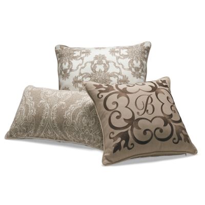 Set of Three Cocoa Designer Outdoor Pillows | Frontgate