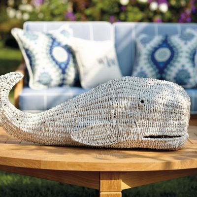 Whitewash Tabletop Whale Frontgate