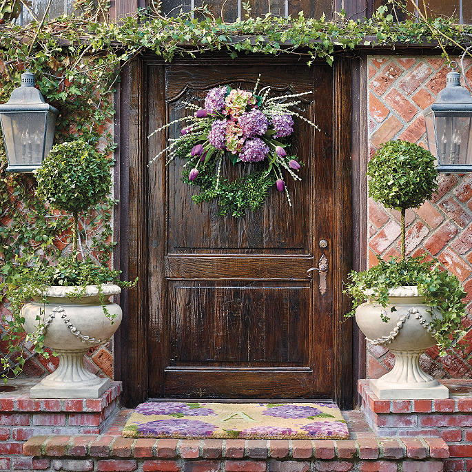 Purple Hydrangea Wreath | Frontgate